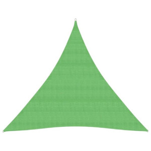 Żagiel przeciwsłoneczny, 160 g/m², jasnozielony, 3,6x3,6x3,6 m