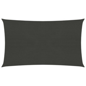 Żagiel przeciwsloneczny, 160 g/m², antracytowy, 2,5x5 m, HDPE