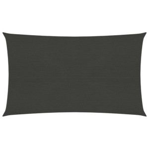 Żagiel przeciwsłoneczny, 160 g/m², antracytowy, 5x8 m, HDPE
