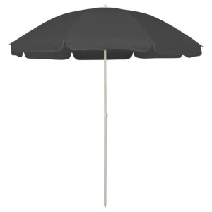 Parasol plażowy, antracytowy, 240 cm