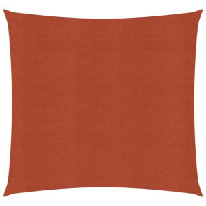 Żagiel przeciwsłoneczny, 160 g/m², terakotowy, 7x7 m, HDPE