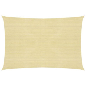 Żagiel przeciwsłoneczny, 160 g/m², beżowy, 5x6 m, HDPE