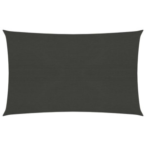 Żagiel przeciwsłoneczny, 160 g/m², antracytowy, 2,5x4,5 m, HDPE