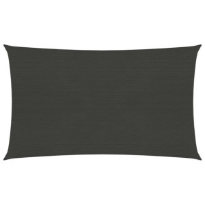 Żagiel przeciwsłoneczny, 160 g/m², antracytowy, 3x5 m, HDPE