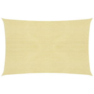 Żagiel przeciwsłoneczny, 160 g/m², beżowy, 2x2,5 m, HDPE
