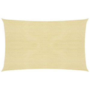 Żagiel przeciwsłoneczny, 160 g/m², beżowy, 3x5 m, HDPE