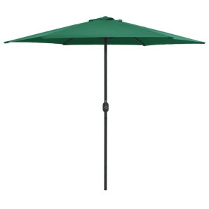 Parasol ogrodowy na słupku aluminiowym, 270x246 cm, zielony