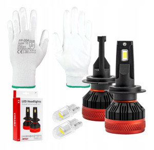 Żarówki H7 Led Amio Canbus Mocne Białe Seria 3x Hq