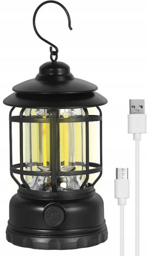 LAMPA Latarka KEMPINGOWA Akumulatorowa LED COB