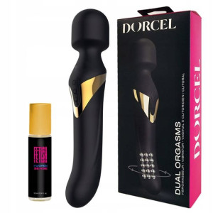 Masażer rotacyjny, wibrator + perfumy Fetish.