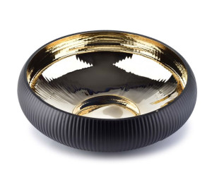 Serenite Black And Gold Misa Dekoracyjnaśr.29xh:10cm