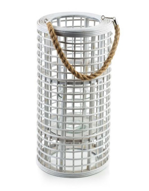 LUCIE WHITE Lampion h50x24.5cm