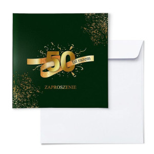 Zaproszenie na 50-lecie rocznice ślubu złote gody