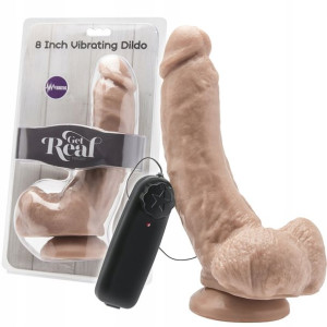 Sztuczny penis, dildo z wibracjami na pilota.