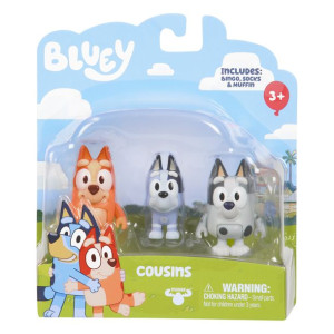 Bluey Figurki 3-pak Kuzyni