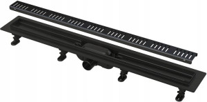 Odpływ Podłogowy Alca Plast Czarny 85cm Liniowy