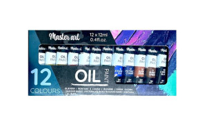 Master Art Farby olejne 12 kolorów x 12 ml