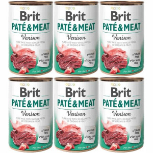 Karma BRIT PATÉ & MEAT z dziczyzną 6x400g