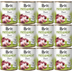 Karma BRIT PATÉ & MEAT z kaczką 12x800g