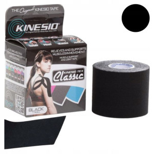 Tape Do Kinesiotapingu Taśma Czarna Mocna 5cmx4m