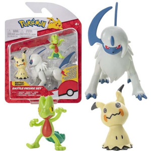 POKEMON Figurka Bitewna 3PAK TREECKO MIMIKYU ABSOL