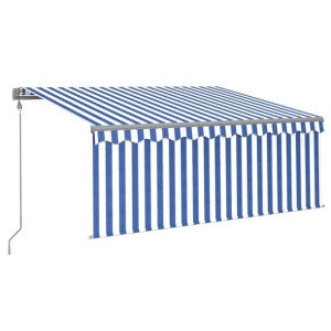 Automatyczna markiza z zasłoną, LED i czujnikiem, 3x2,5 m