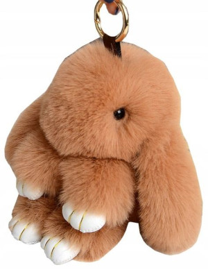 Brelok Królik do torebki torby zawieszka pompon