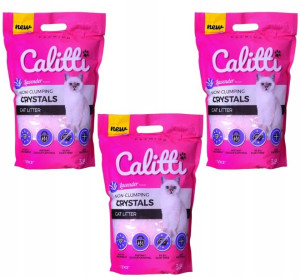 CALITTI Crystals Lavender żwirek kota 3x 3,8l KOT