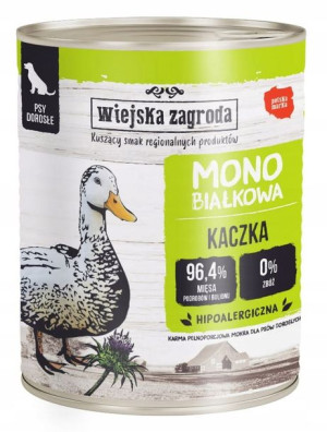 Wiejska Zagroda dla psa MONOPROTEINOWA Kaczka 800g