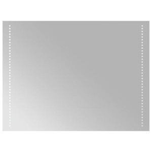 Lustro łazienkowe z LED, 80x60 cm