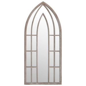 Lustro ogrodowe, piaskowe, 100x45 cm, żelazne