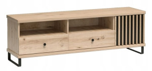 Stolik pod telewizor 160 cm dąb artisan CALI C6N