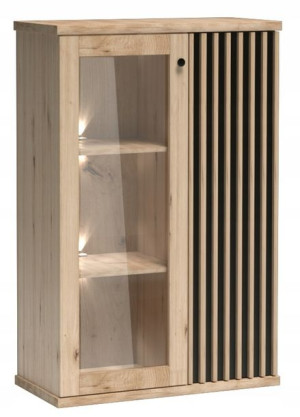 Meble do salonu loftowa witryna CALI C3 z LED
