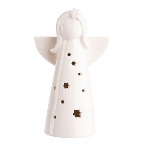 Figurka Porcelanowa Aniolek Oświetlenie Led 9,5x5,