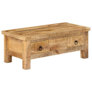 Stolik kawowy z litego drewna mango, 90x45x35 cm