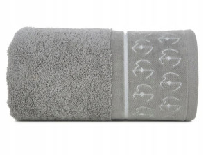Ręcznik 50x90 Eva Minge Silk7 Stalowy