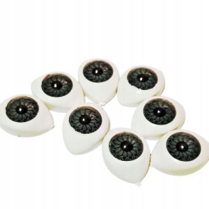 Oczy Do Lalek Szare 10mm X 14mm C13/1 (5 Par)