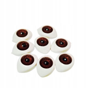 Oczy Do Lalek Brązowe 10mm X 14mm C13/2 (5 Par)