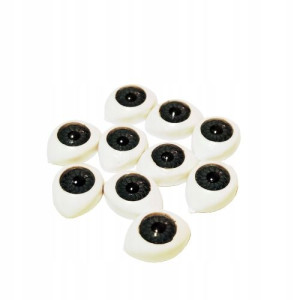 Oczy Do Lalek Szare 11mm X 15mm B13/1 (5 Par)