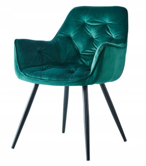 Krzesło VELVET ZIELONY Welur Salon HF058