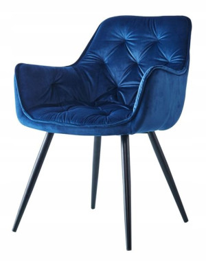 Krzesło VELVET NIEBIESKI Welur Salon HF058