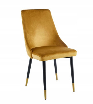 Krzesło VELVET CURRY Welur Salon GRS031