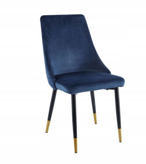 Krzesło VELVET NIEBIESKI Welur Salon GRS031