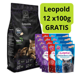 Rex Natural Range Exquisite Chicken & Turkey 2kg + Leopold 12x100g