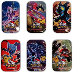 Karty Pokemon Mega Puszka 50szt Kolekcjonerskie