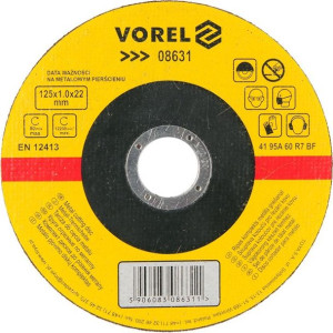Tarcza do cięcia metalu 125x1x22 08631 Vorel
