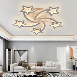Nowoczesna Lampa Sufitowa LED Gwiazdy do Pokoju Dziecięcego Ściemniana