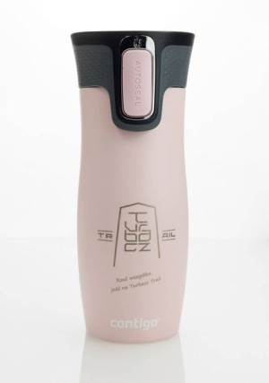 Kubek termiczny Contigo West Loop 2.0 470ml - różowy- Rzuć Wszystko, jedź n