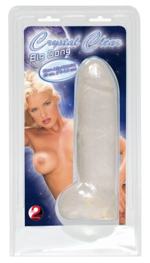Dildo Big Dong 22 cm Crystal Clear