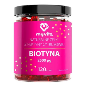 MYVITA Żelki Naturalne Biotyna 120 szt.